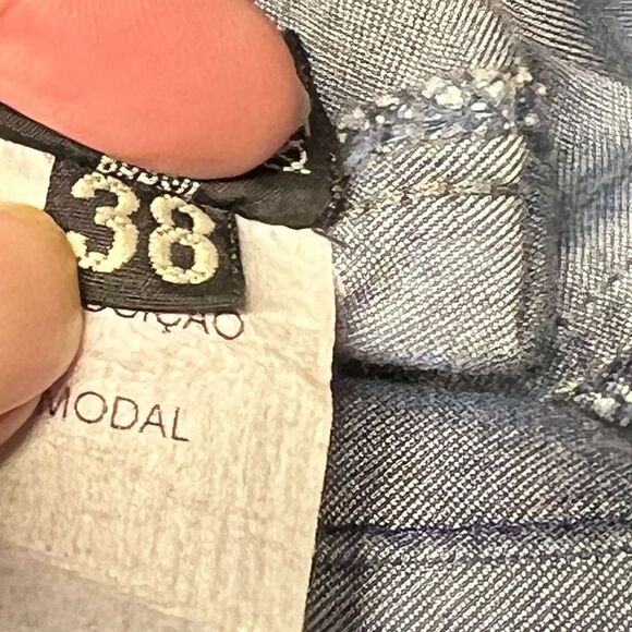 Authentic Razzo Brazillian 100% Modal Bezazzled snap front Dress Sz 38 US 8 - Picture 5 of 10